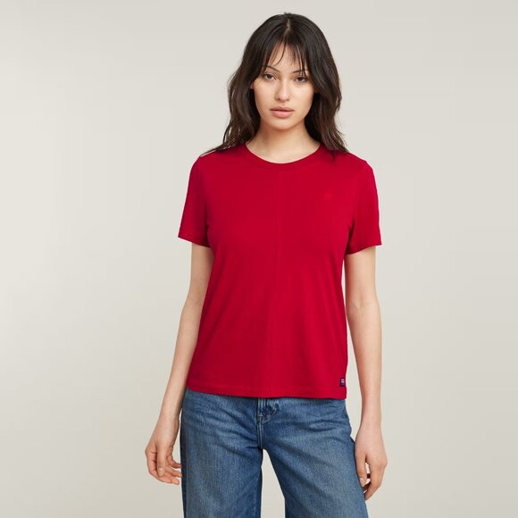 G-Star RAW Front Seam R Tee in Baron Red – Women’s Multiple Sizes (NWT) - Picture 1 of 12